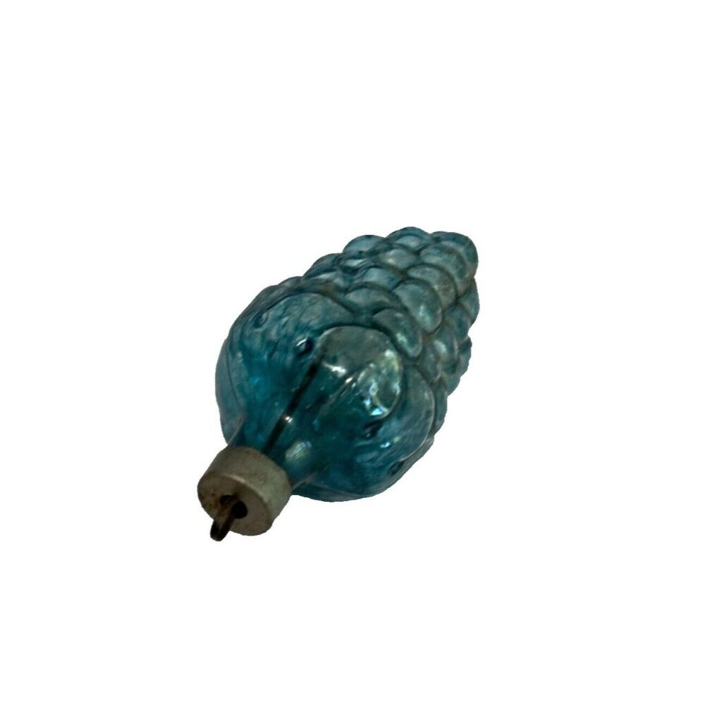 Antique Unsilvered Blue Blown Glass Grape Orament c1940's - Picture 3 of 5